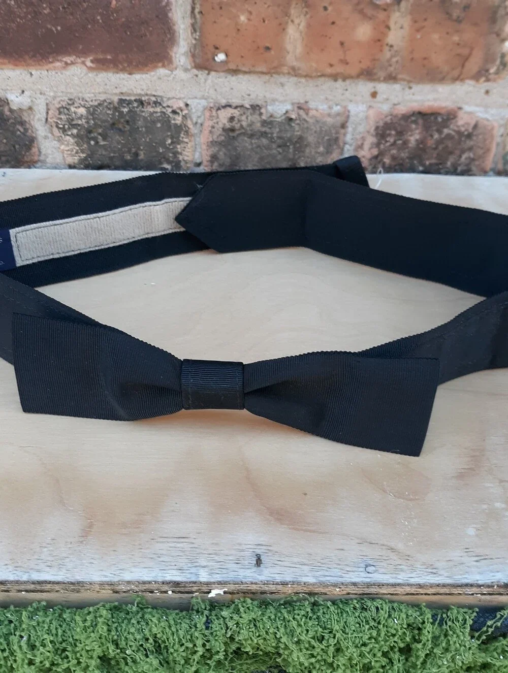 Vtg 80s Ginnie Johansen Black Grosgrain Bow Belt New With Tags Brittany Ltd